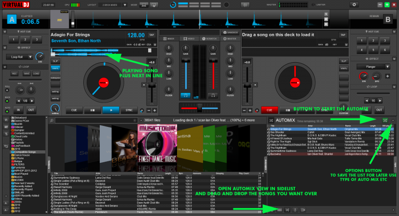 virtual dj 8 automix settings