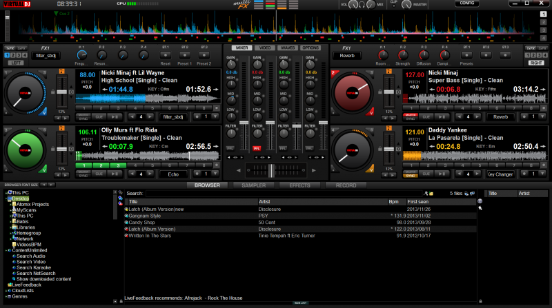 DJ Software - VirtualDJ - VirtualDJ 7 (4 &amp; 2 Decks ...