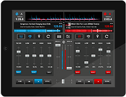 iPad default skin (EQ & Volume view)