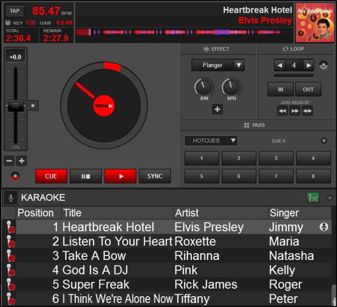 DJ Software VirtualDJ User Manual Interface Browser Sideview