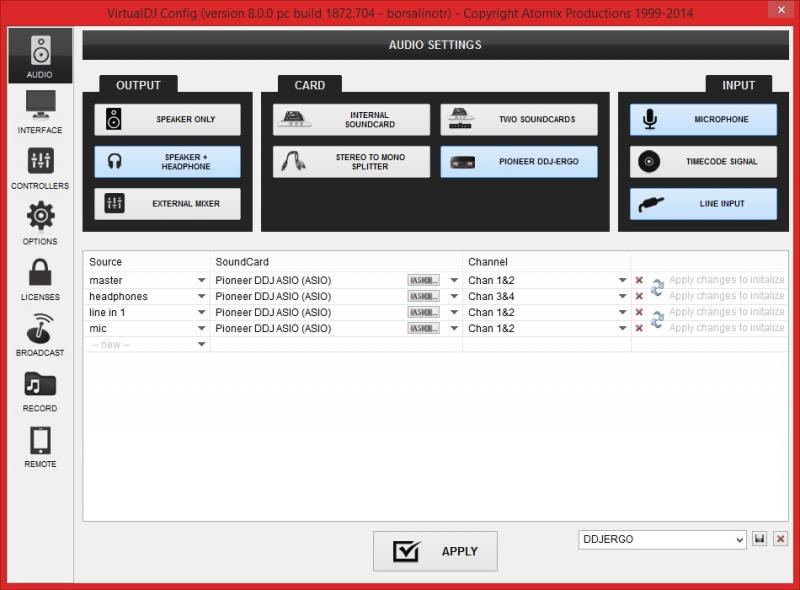 pioneer ddj-ergo-v dj controller for virtual dj