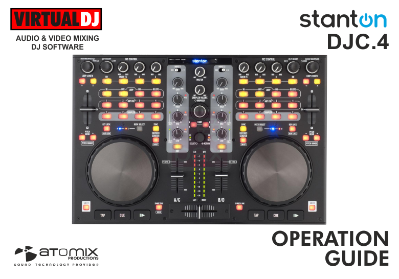stanton djc 4 virtual dj mapping