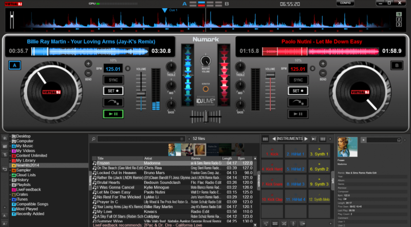 Virtualdj Hardware Manuals Numark Idj Live Ii Tailored Skin