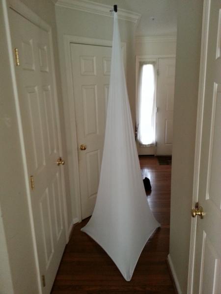 diy speaker stand scrim