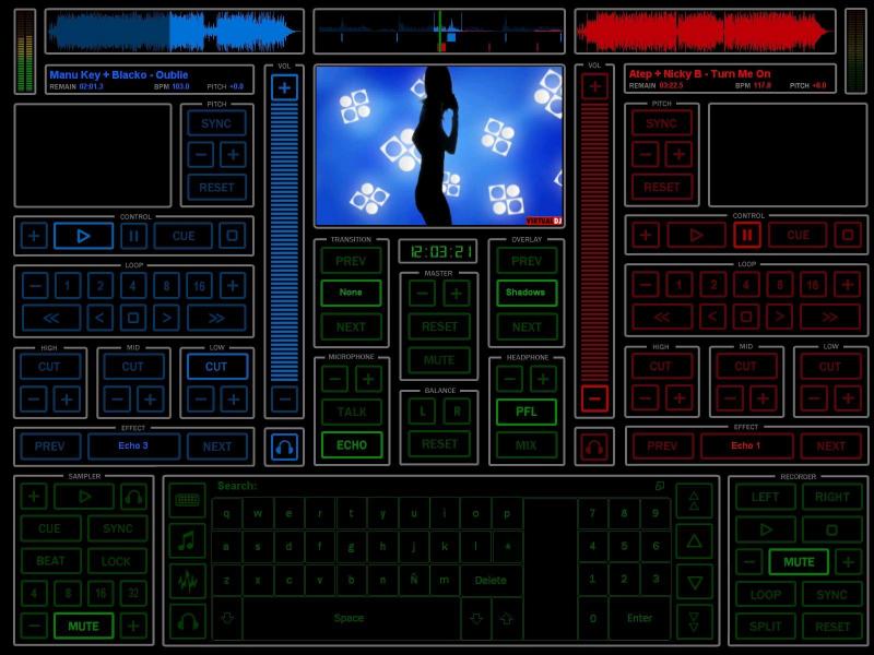 VirtualDJ - THIS IS MY TOUCH SCREEN SKIN... DO YOU LIKE IT?