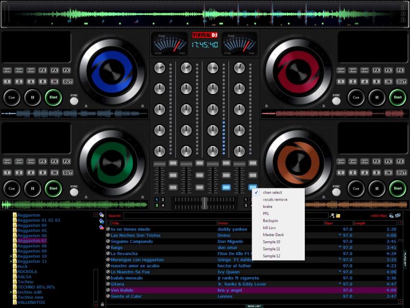 how to set virtual dj scratch