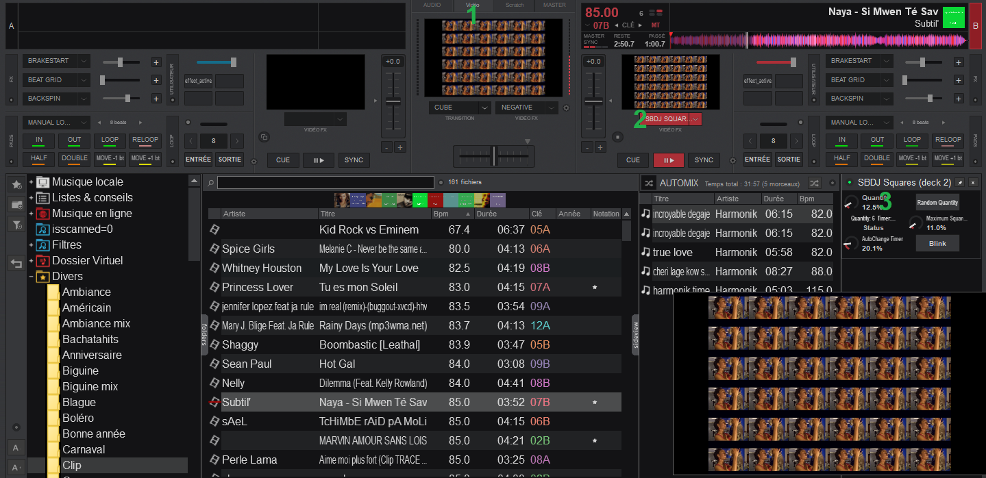 VirtualDJ VDJ Script mapper Choisir entre deck 1 et Deck 2