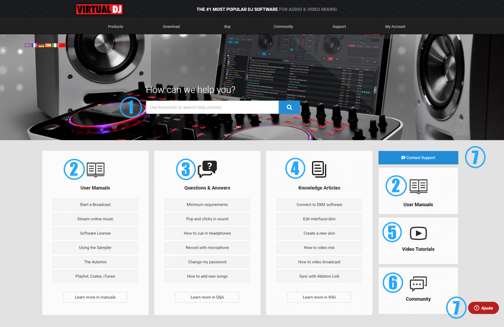 virtualdj com contact