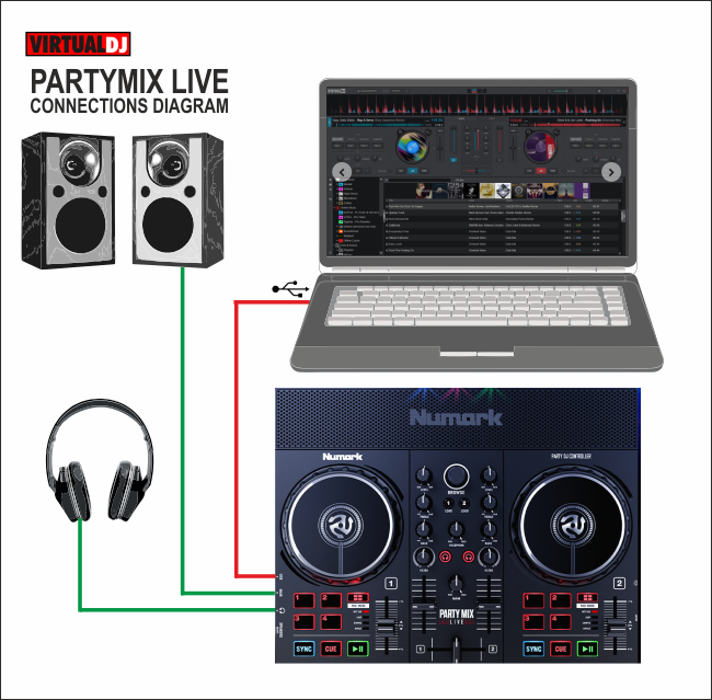 VirtualDJ - Hardware Manuals - Numark - PartyMix Live - Setup