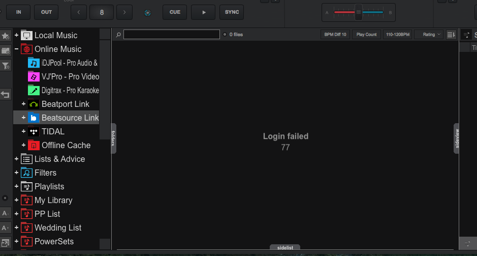 Beatsource Not working. Can't log in. - VirtualDJ