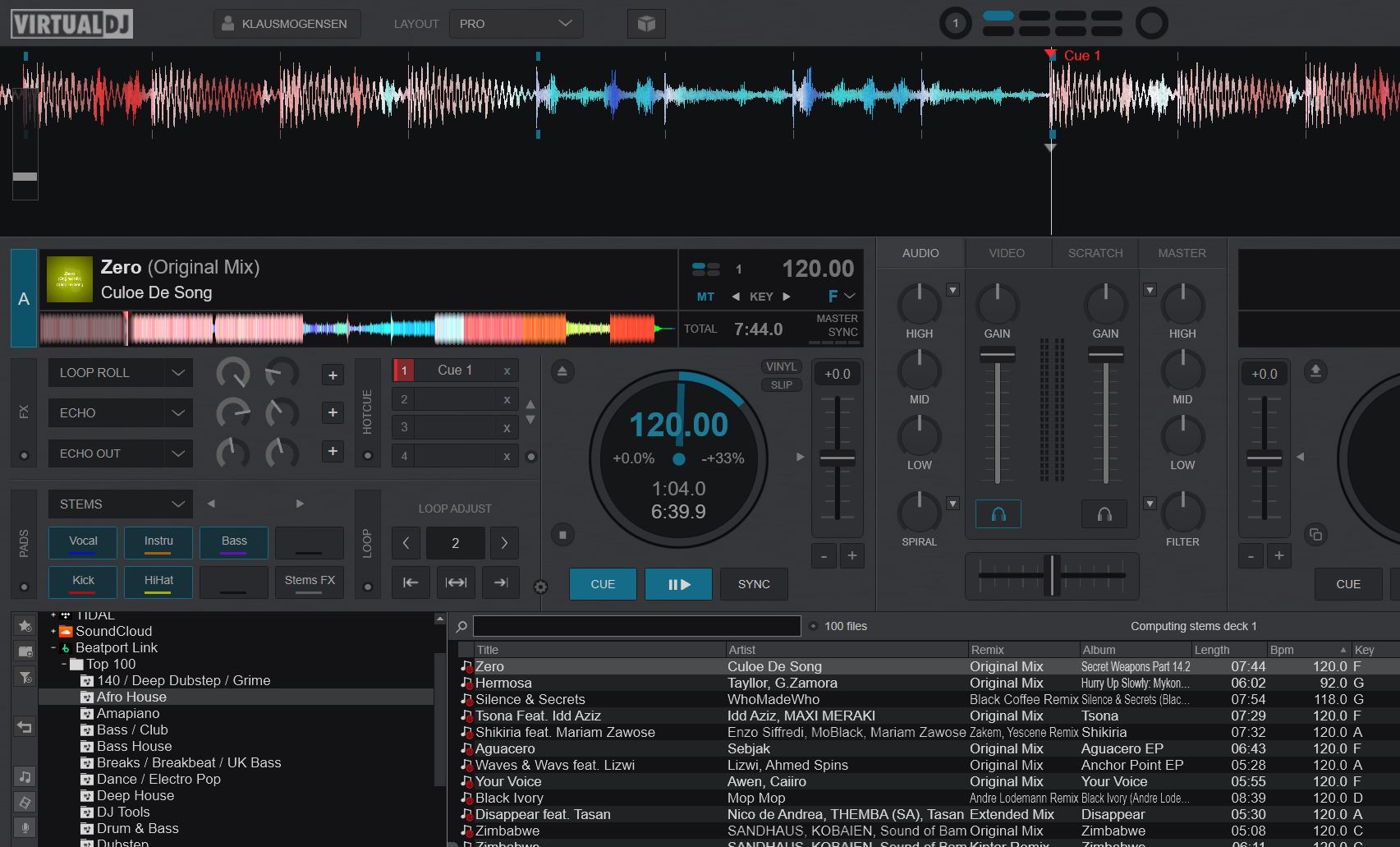VirtualDJ Beatsource songs not loading..
