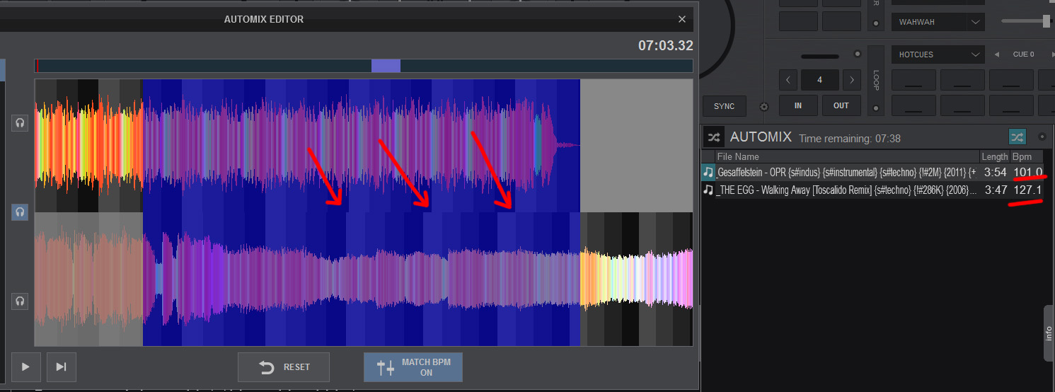 automix editor virtual dj