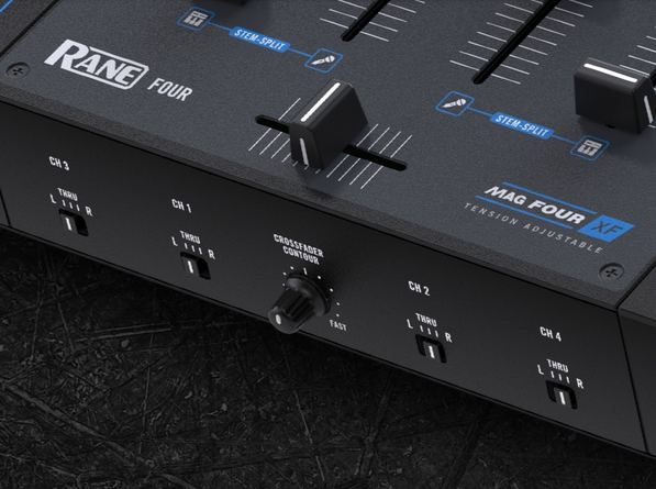 VirtualDJ - rane 4 crossfader curve adjustment