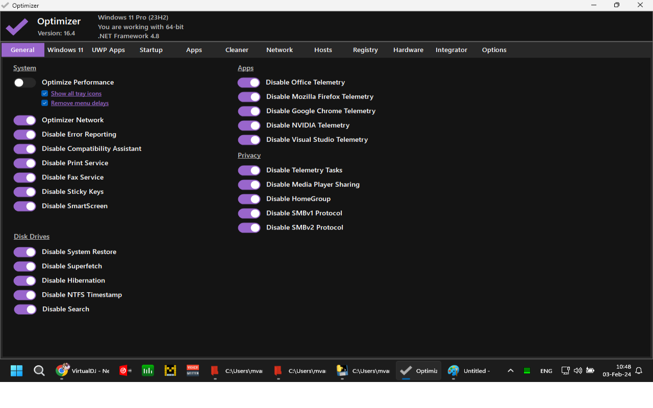 VirtualDJ - VirtualDj and older laptops using win10 and win11